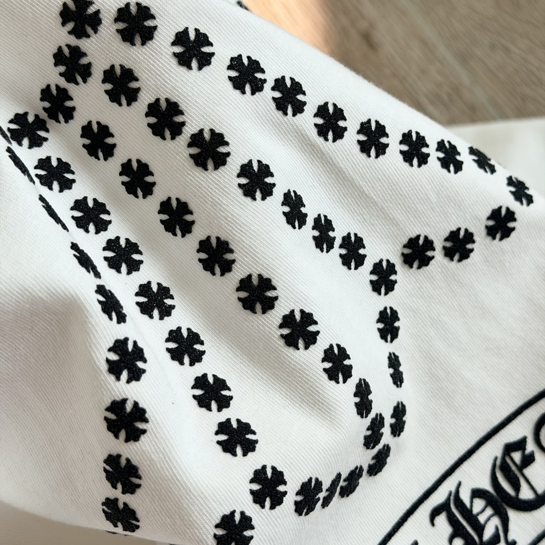 Chrome Hearts 克罗心  CH 圆领长袖T 小十字+大十字