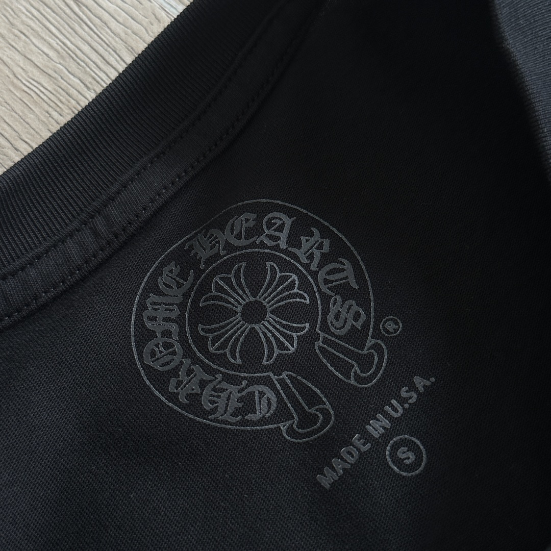 Chrome Hearts 克罗心  CH 圆领长袖T 小十字+大十字