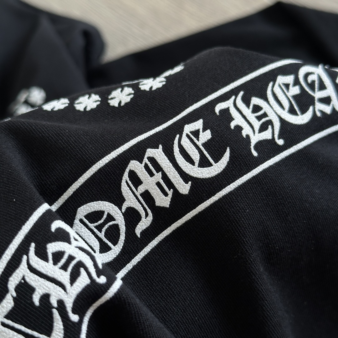 Chrome Hearts 克罗心  CH 圆领长袖T 小十字+大十字