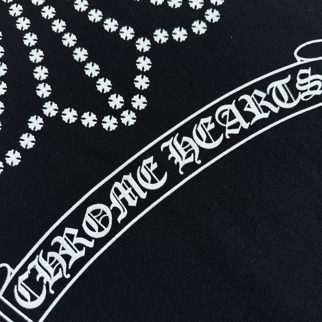 Chrome Hearts 克罗心  CH 圆领长袖T 小十字+大十字