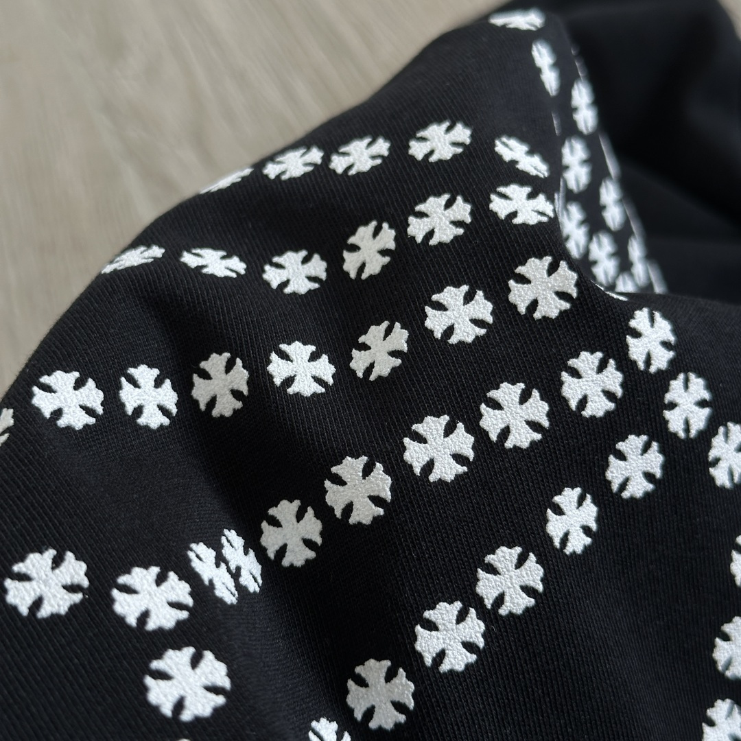 Chrome Hearts 克罗心  CH 圆领长袖T 小十字+大十字