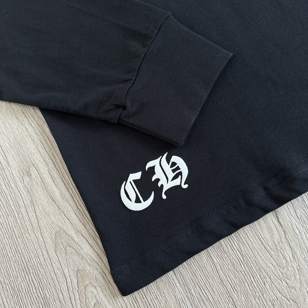Chrome Hearts 克罗心  CH 圆领长袖T 小十字+大十字