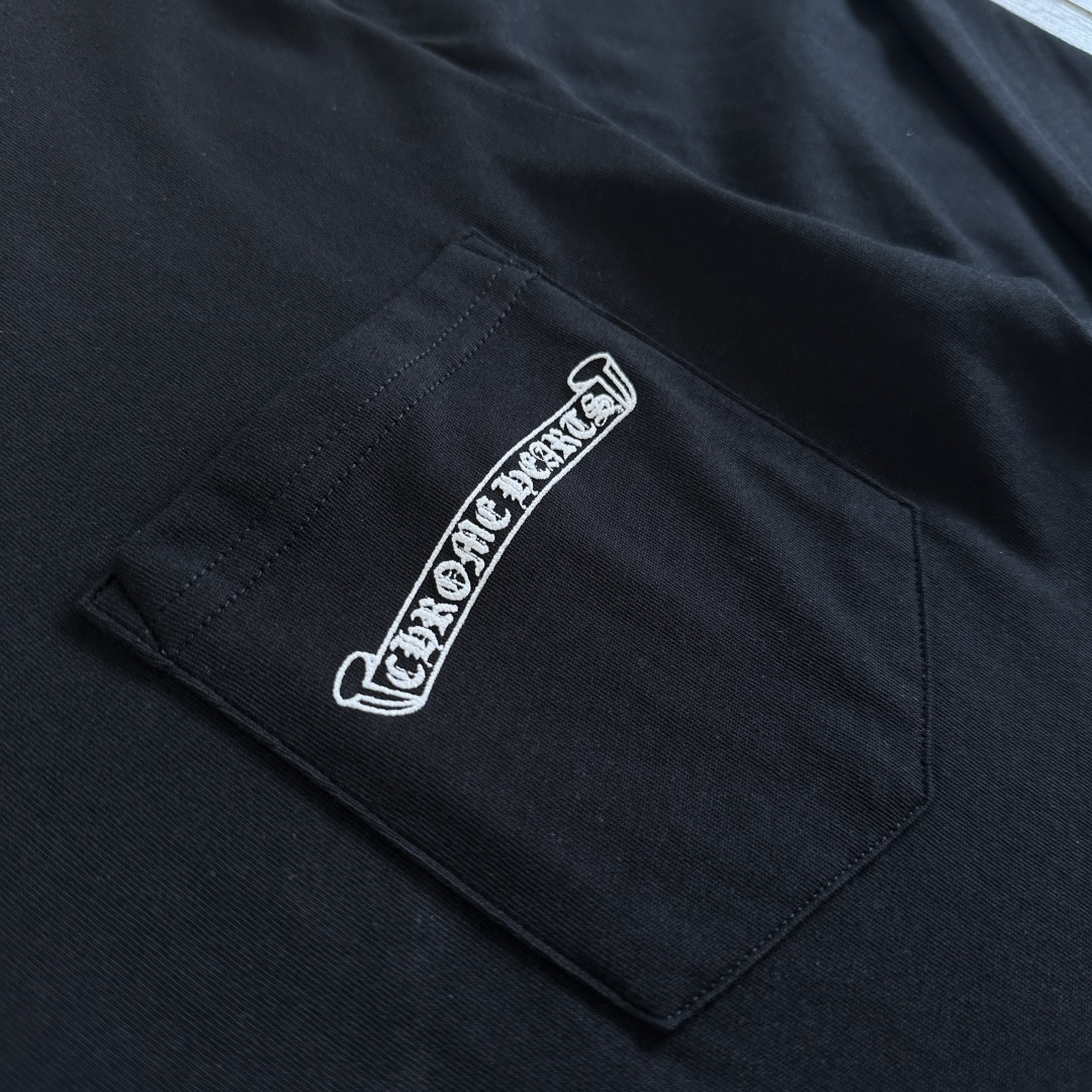 Chrome Hearts 克罗心  CH 圆领长袖T 小十字+大十字