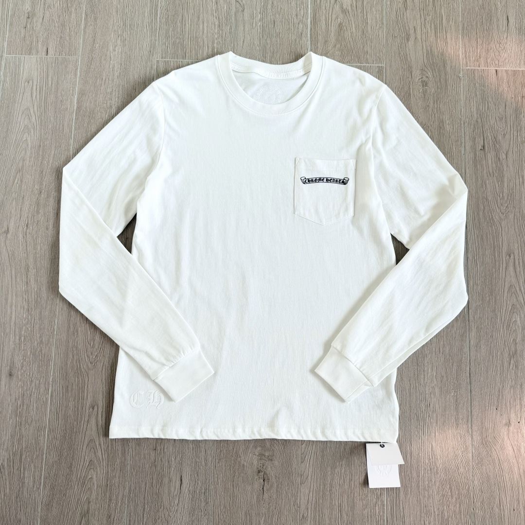 Chrome Hearts 克罗心  CH 圆领长袖T 小十字+大十字