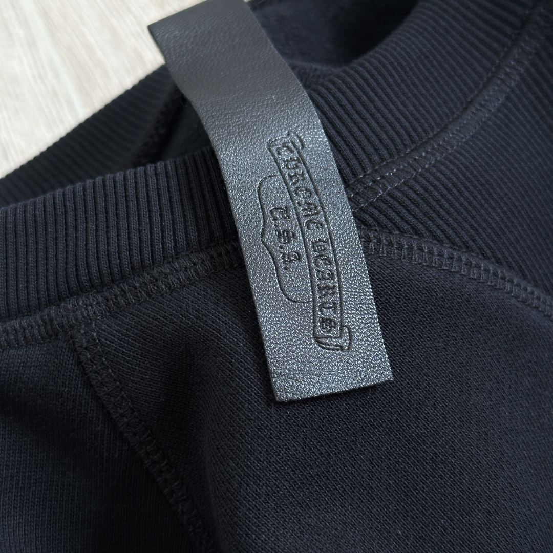 Chrome Hearts 克罗心 CH 内里 抓绒 圆领 卫衣  重工刺绣珠光银线十字架