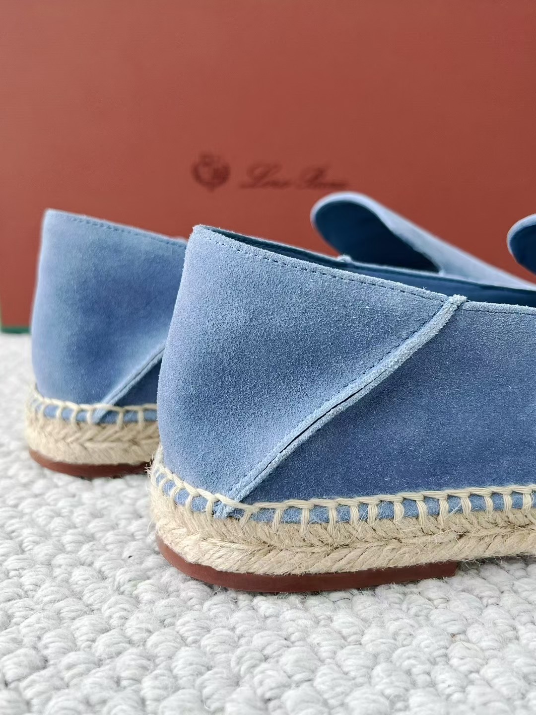 Loro Piana Summer Walk — Low-Top Suede Espadrilles — Men's Comfortable Casual Footwear