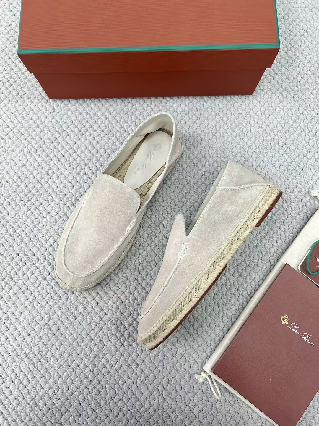 Loro Piana Summer Walk — Low-Top Suede Espadrilles — Men's Comfortable Casual Footwear