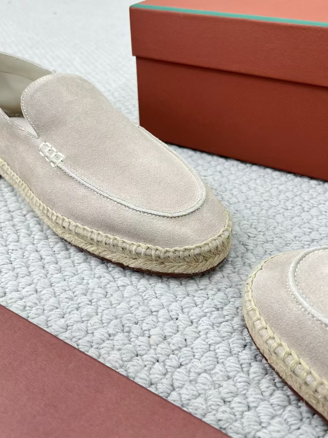 Loro Piana Summer Walk — Low-Top Suede Espadrilles — Men's Comfortable Casual Footwear