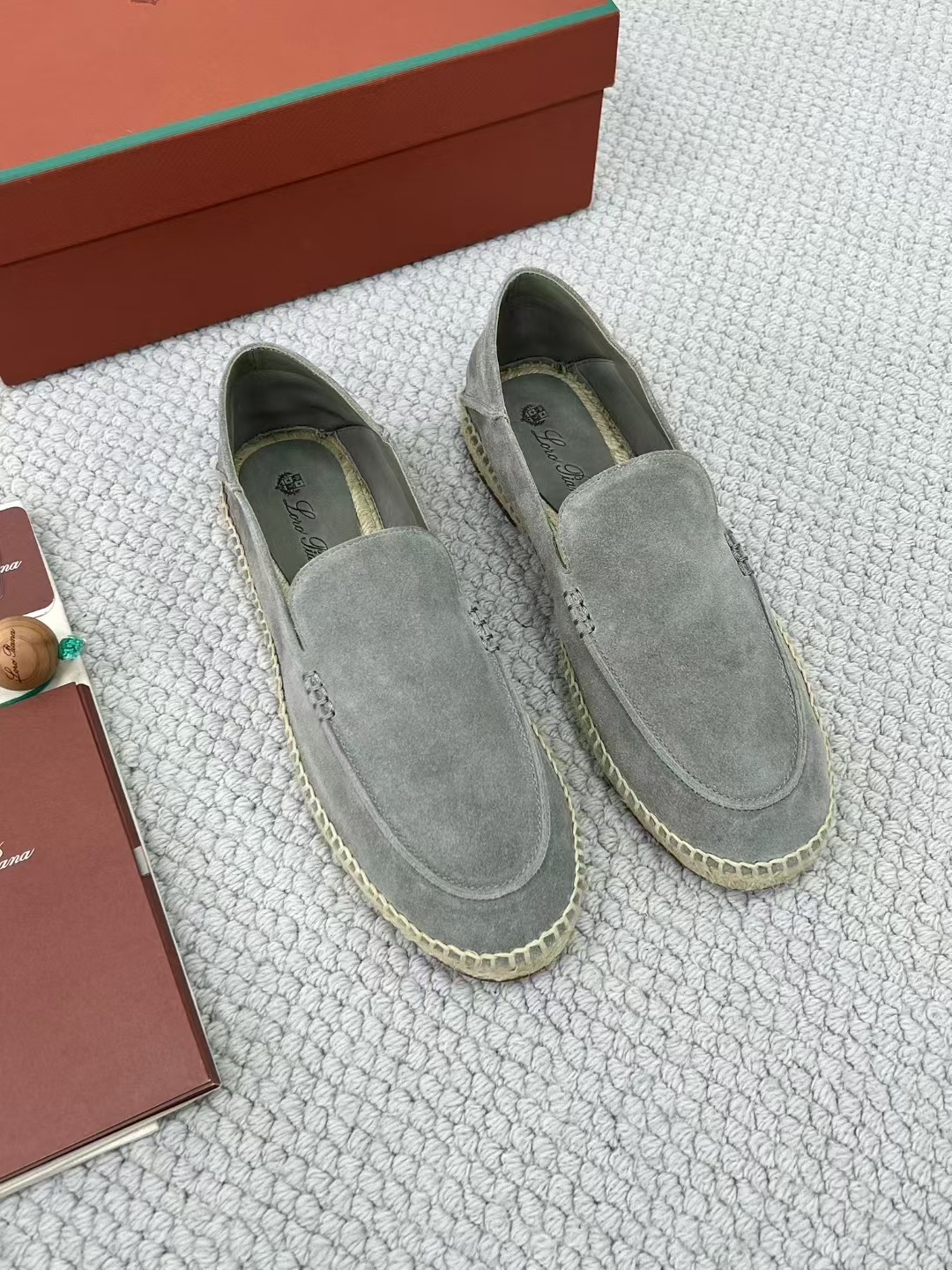 Loro Piana Summer Walk — Low-Top Suede Espadrilles — Men's Comfortable Casual Footwear
