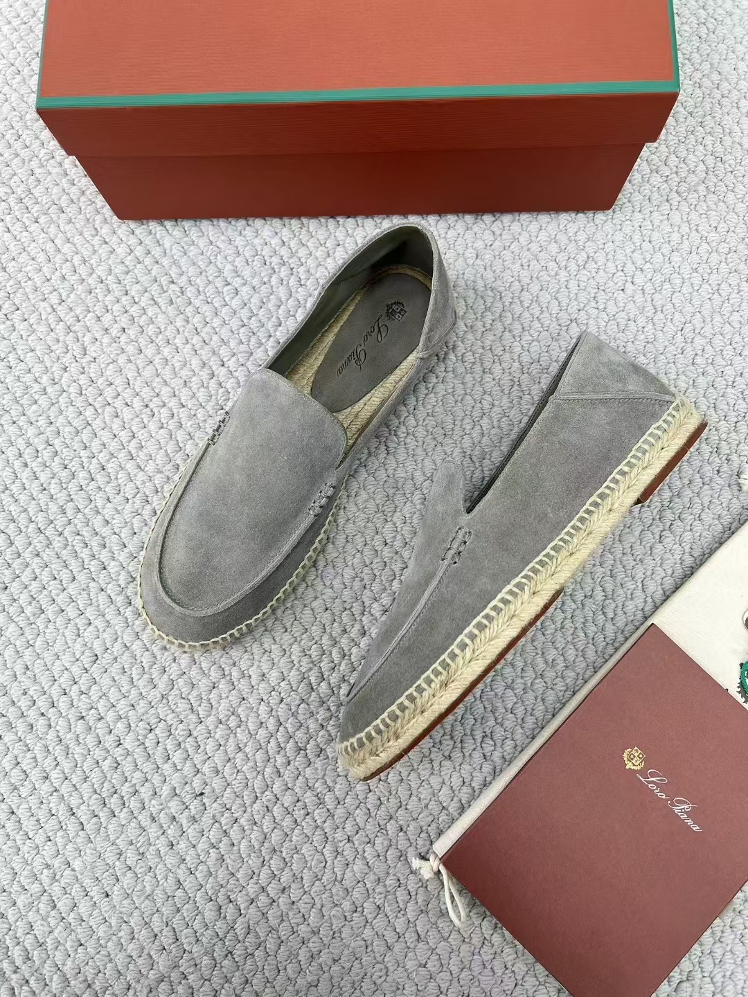 Loro Piana Summer Walk — Low-Top Suede Espadrilles — Men's Comfortable Casual Footwear