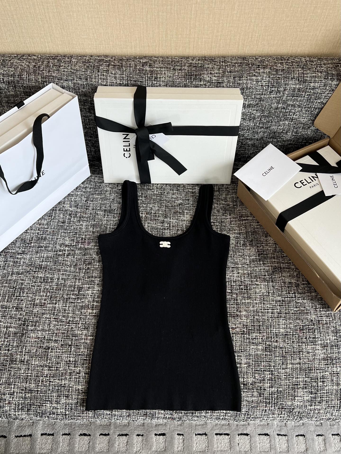 CELINE 26 Ribbed Women's Vest