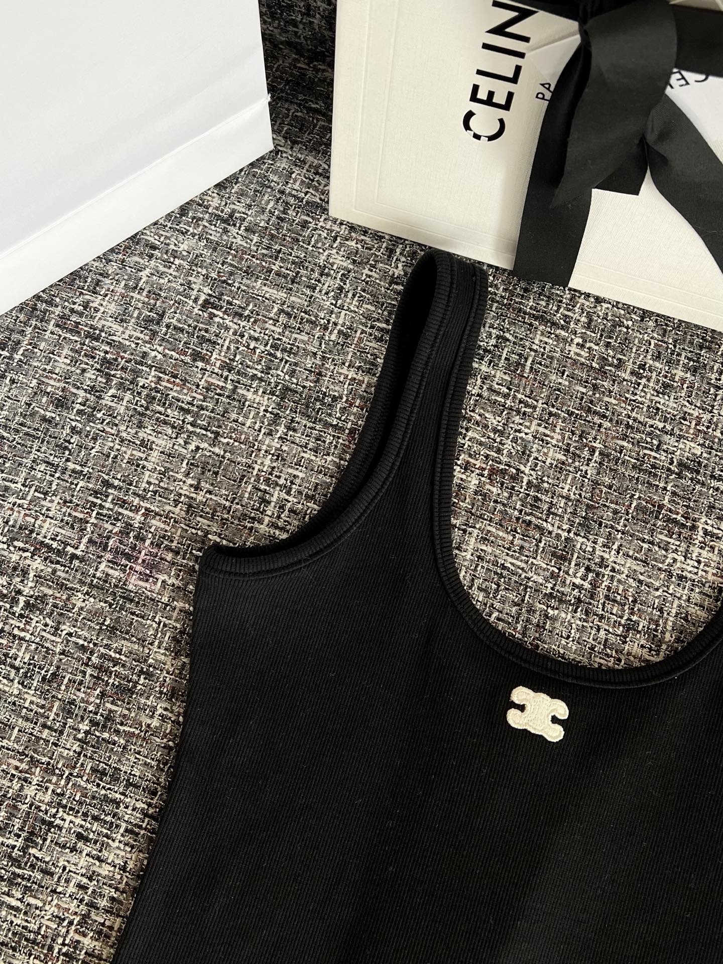 CELINE 26 Ribbed Women's Vest