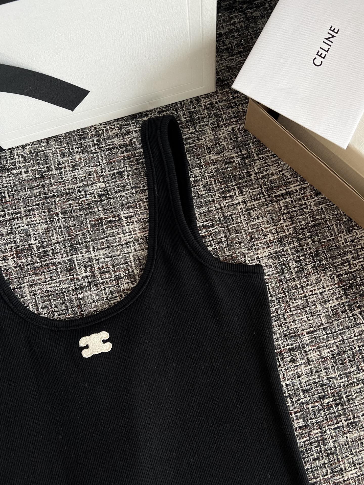 CELINE 26 Ribbed Women's Vest
