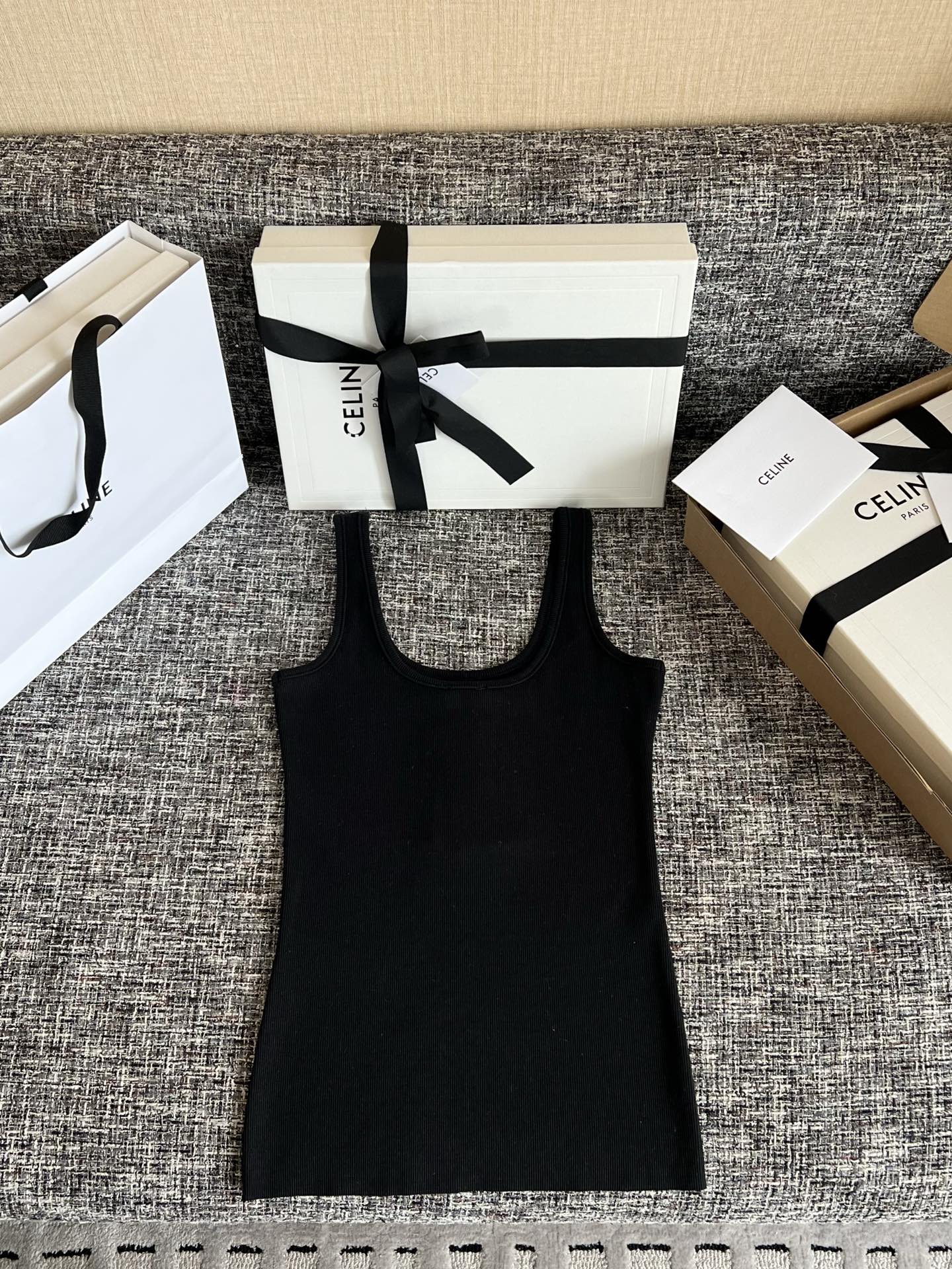 CELINE 26 Ribbed Women's Vest