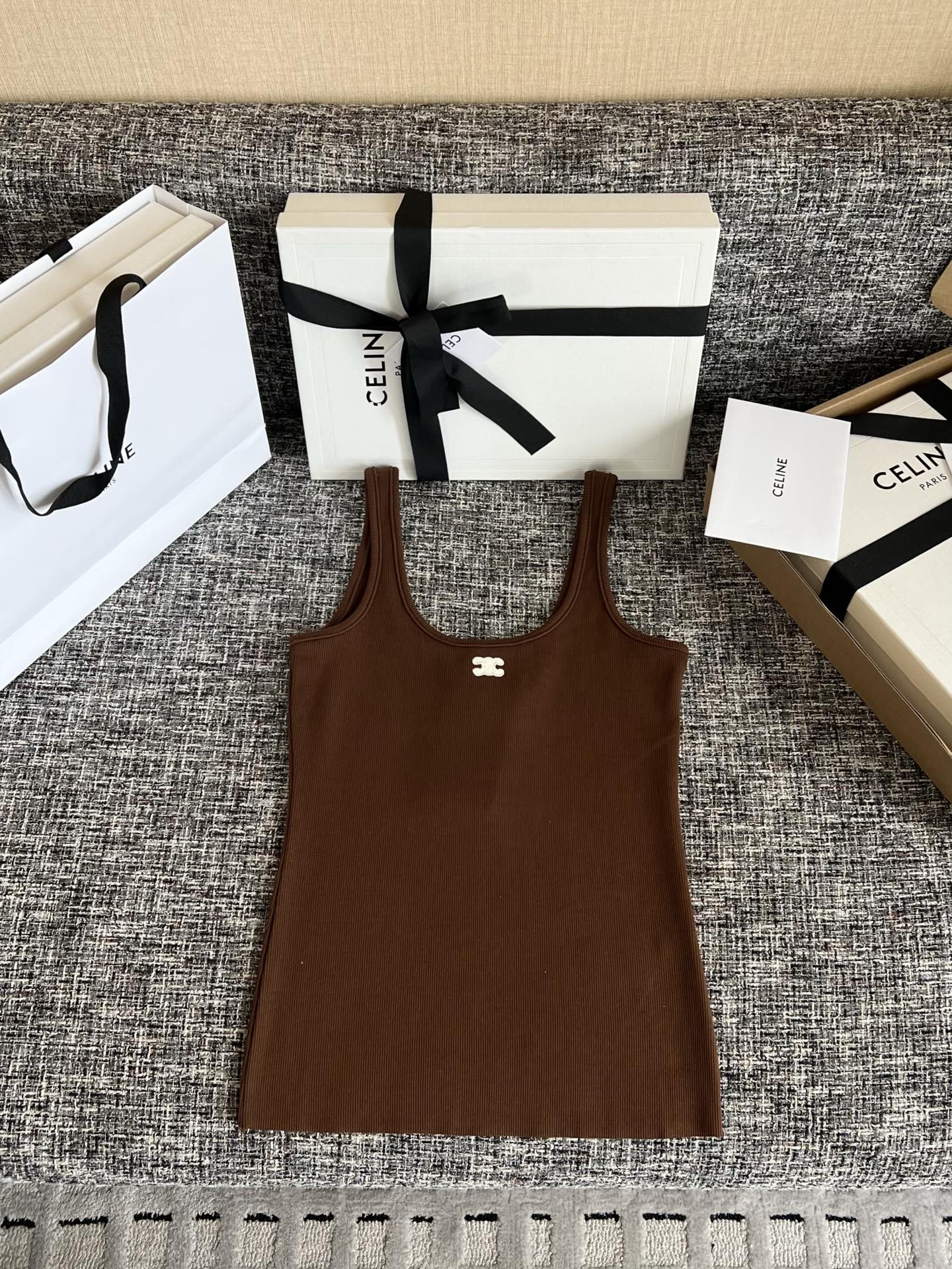 CELINE 26 Ribbed Women's Vest