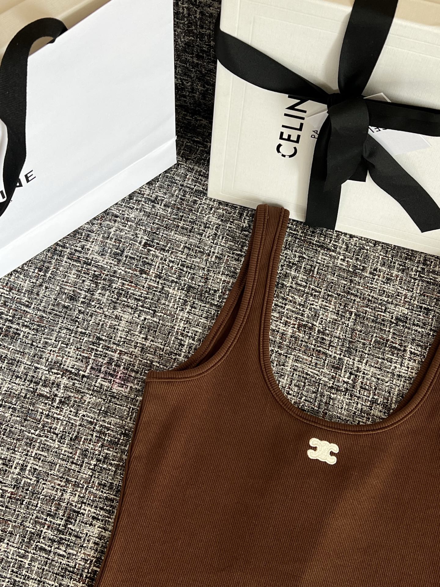 CELINE 26 Ribbed Women's Vest