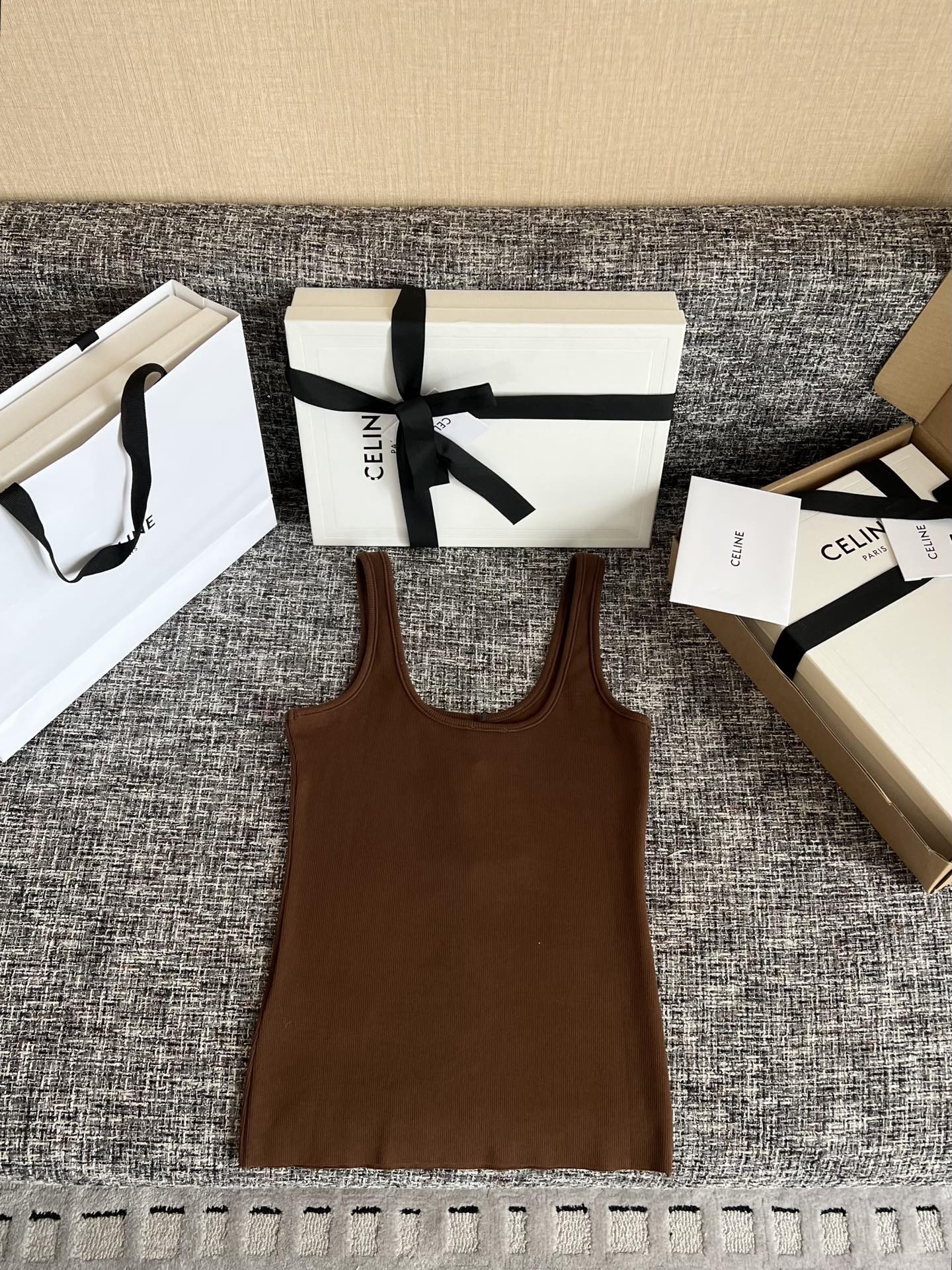 CELINE 26 Ribbed Women's Vest