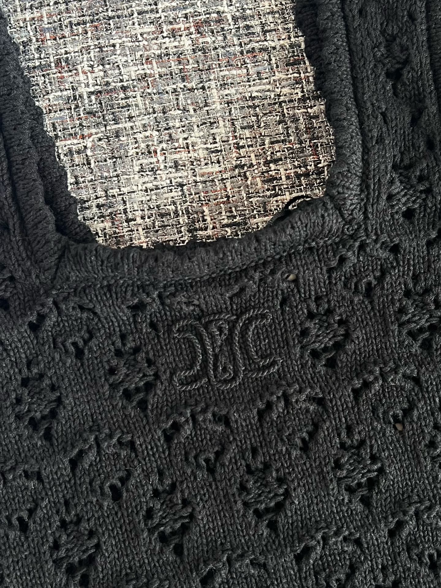 CELINE SS26 Women's Solid-Color Open-Knit Vest RC0CU3B57-01OW