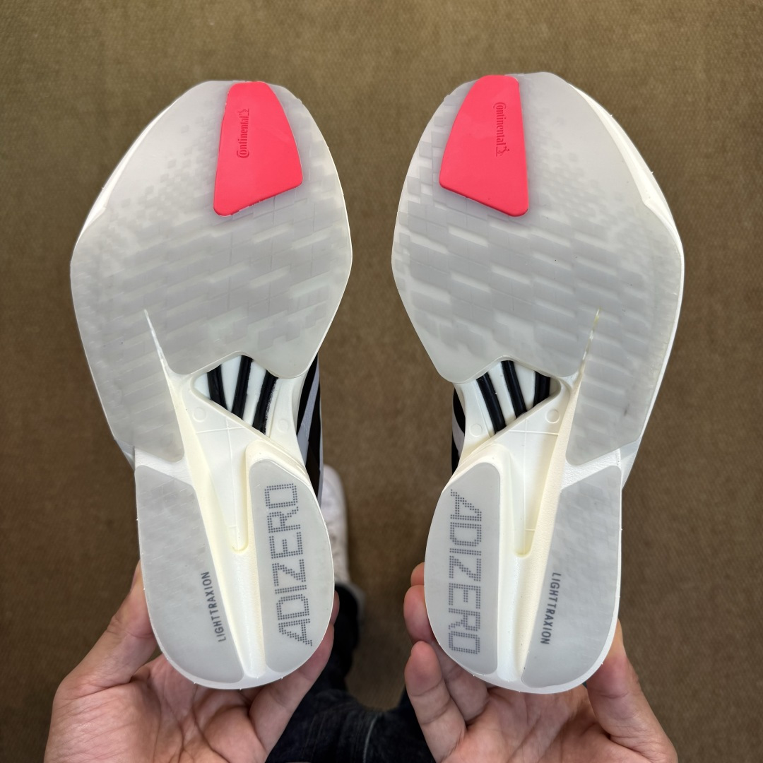  Adizero Adios Pro 4  低筒 舒适百搭 防滑耐磨 马拉松 训练竞速 跑步鞋 女款 男款 波鞋 黑白 JR1094