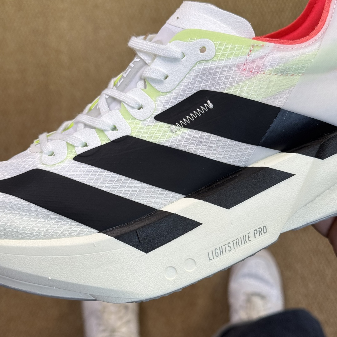  Adizero Adios Pro 4  低筒 舒适百搭 防滑耐磨 马拉松 训练竞速 跑步鞋 女款 男款 波鞋 黑白 JR1094