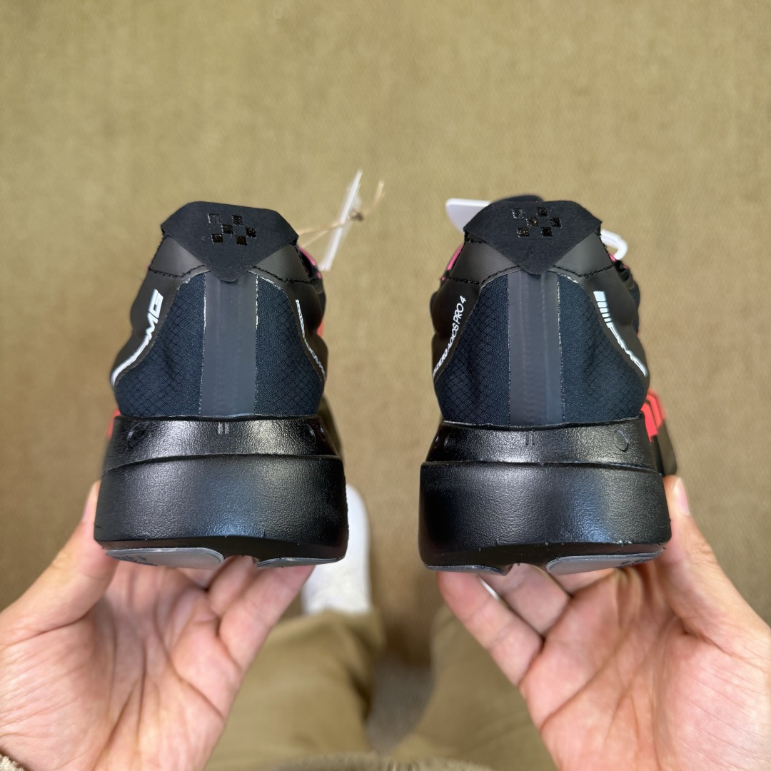 Adizero Adios Pro 4  低筒 舒适百搭 防滑耐磨 马拉松 训练竞速 跑步鞋 女款 男款 波鞋 黑红 KH8840