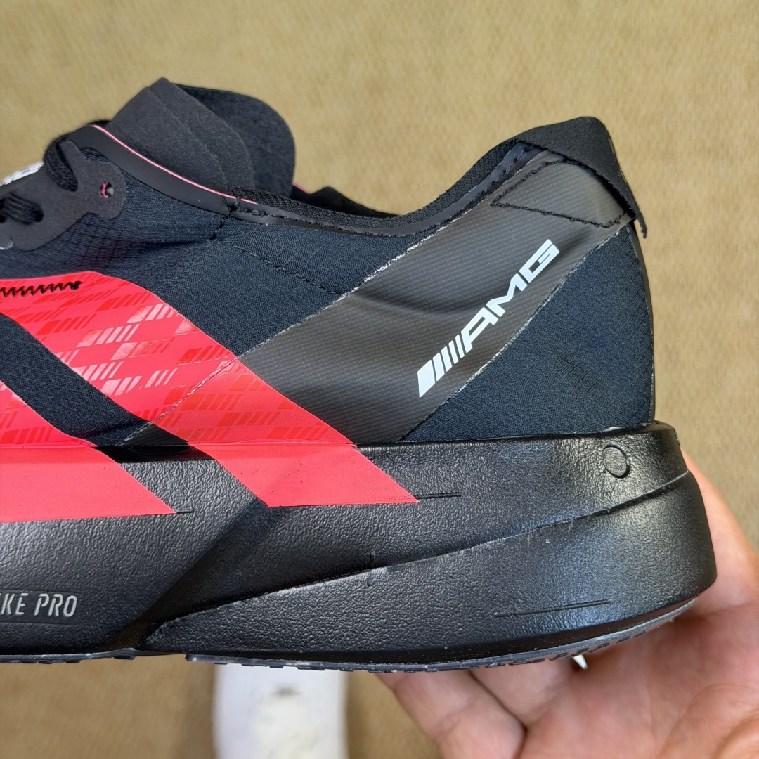 Adizero Adios Pro 4  低筒 舒适百搭 防滑耐磨 马拉松 训练竞速 跑步鞋 女款 男款 波鞋 黑红 KH8840