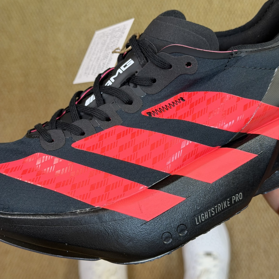 Adizero Adios Pro 4  低筒 舒适百搭 防滑耐磨 马拉松 训练竞速 跑步鞋 女款 男款 波鞋 黑红 KH8840