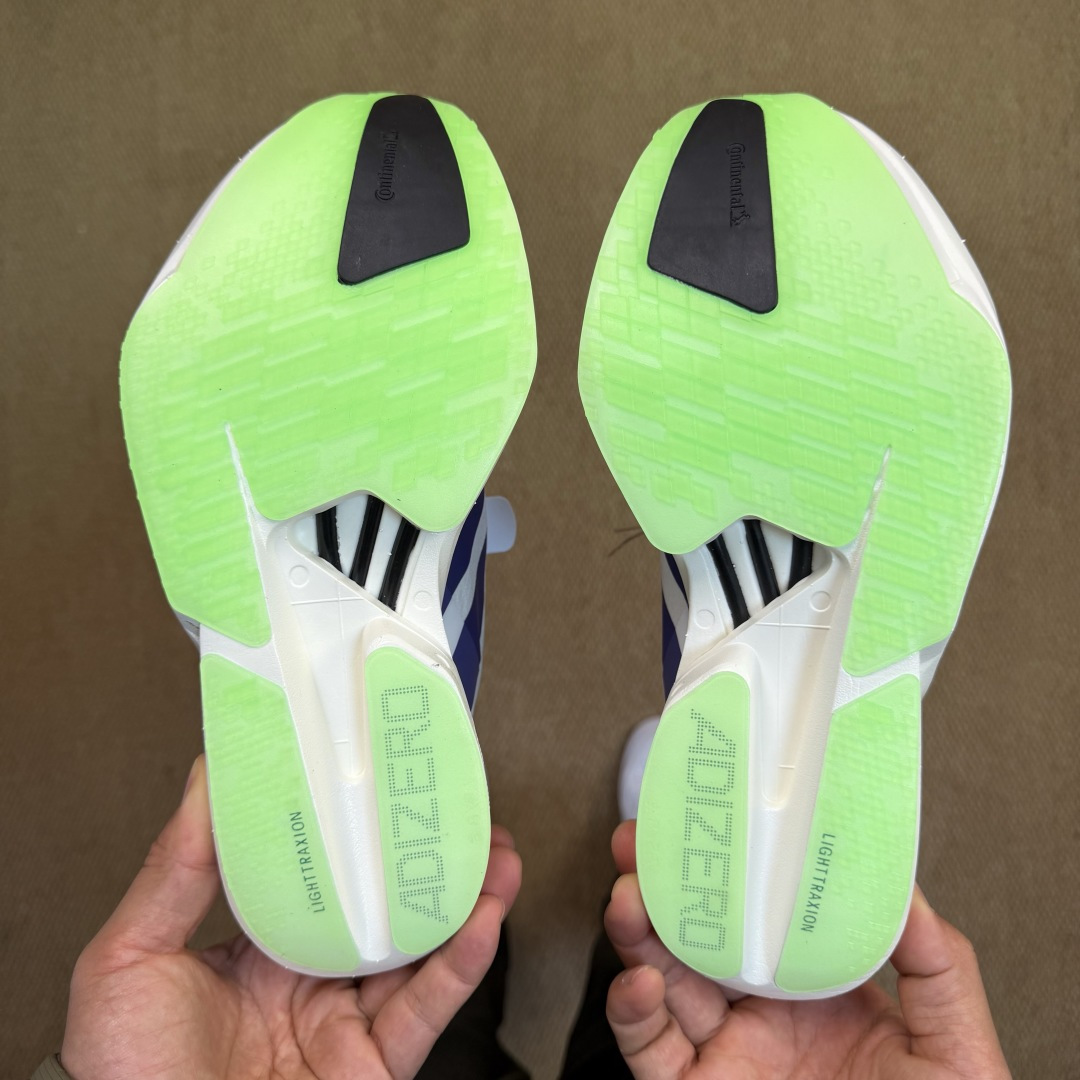 Adizero Adios Pro 4  低筒 舒适百搭 防滑耐磨 马拉松 训练竞速 跑步鞋 女款 男款 波鞋 白紫色 JR1656