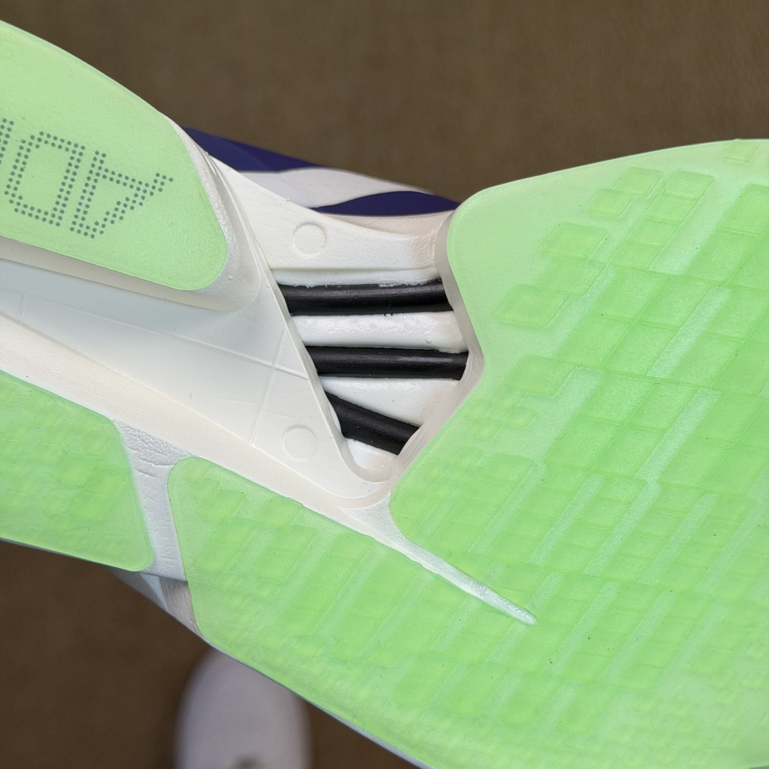 Adizero Adios Pro 4  低筒 舒适百搭 防滑耐磨 马拉松 训练竞速 跑步鞋 女款 男款 波鞋 白紫色 JR1656