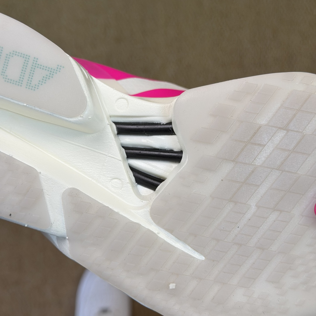 Adizero Adios Pro 4  低筒 舒适百搭 防滑耐磨 马拉松 训练竞速 跑步鞋 女款 男款 波鞋 白粉 KJ3873