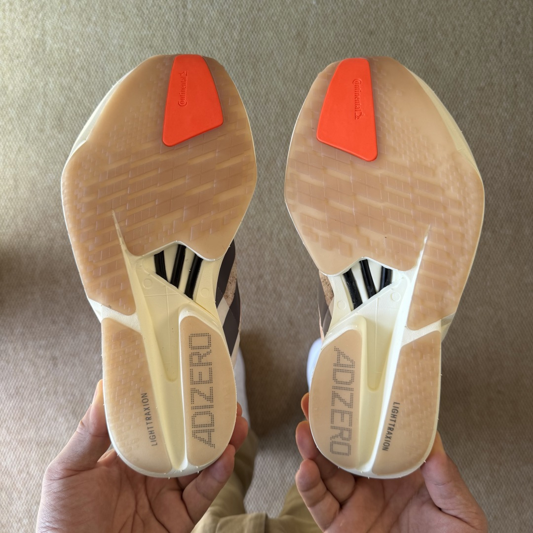 Adizero Adios Pro 4  低筒 舒适百搭 防滑耐磨 马拉松 训练竞速 跑步鞋 女款 男款 波鞋 粉白色 JR6367