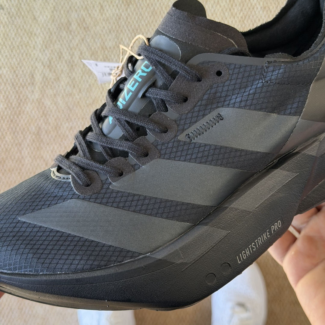Adizero Adios Pro 4  低筒 舒适百搭 防滑耐磨 马拉松 训练竞速 跑步鞋 女款 男款 波鞋 黑色 HQ7411