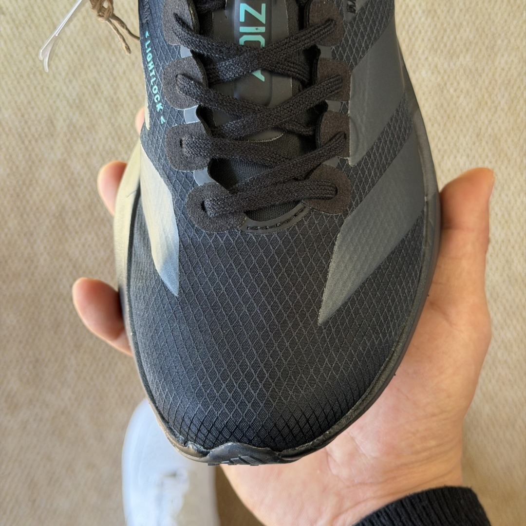 Adizero Adios Pro 4  低筒 舒适百搭 防滑耐磨 马拉松 训练竞速 跑步鞋 女款 男款 波鞋 黑色 HQ7411