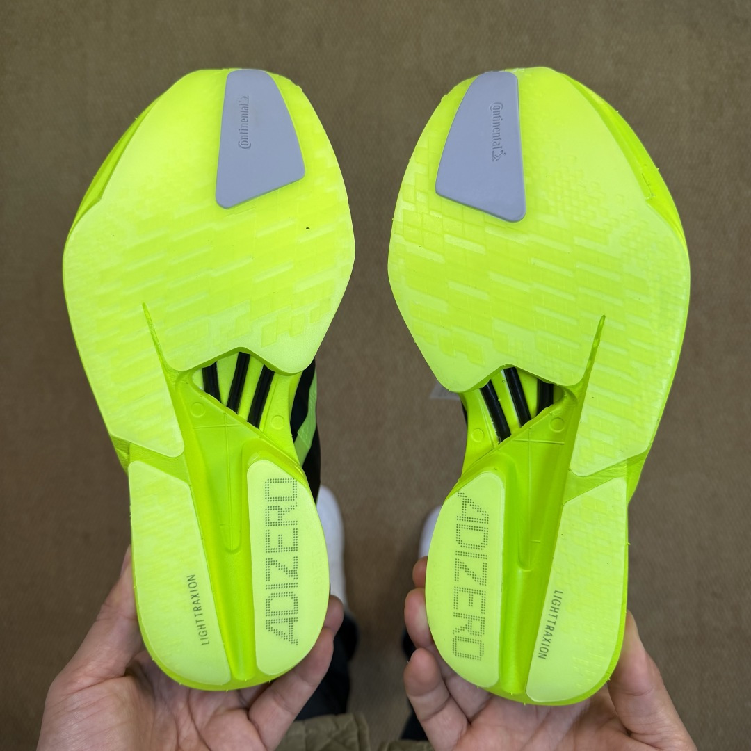Adizero Adios Pro 4  低筒 舒适百搭 防滑耐磨 马拉松 训练竞速 跑步鞋 女款 男款 波鞋 荧光绿
