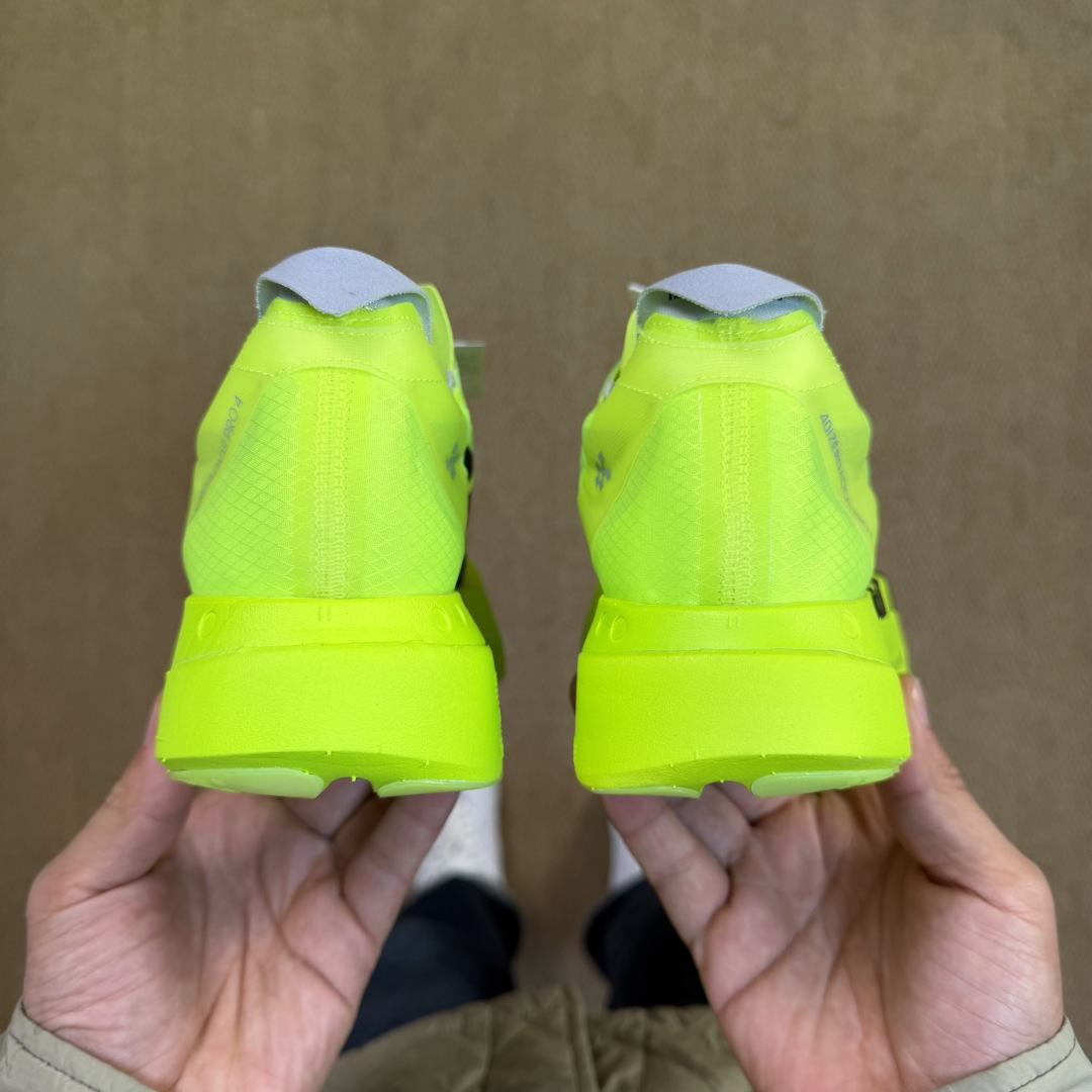 Adizero Adios Pro 4  低筒 舒适百搭 防滑耐磨 马拉松 训练竞速 跑步鞋 女款 男款 波鞋 荧光绿