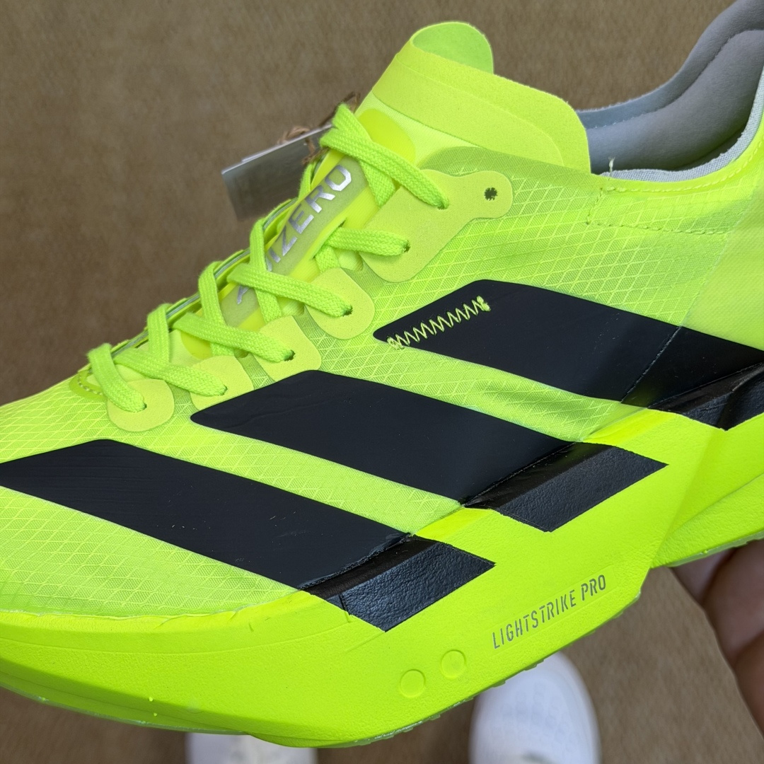 Adizero Adios Pro 4  低筒 舒适百搭 防滑耐磨 马拉松 训练竞速 跑步鞋 女款 男款 波鞋 荧光绿