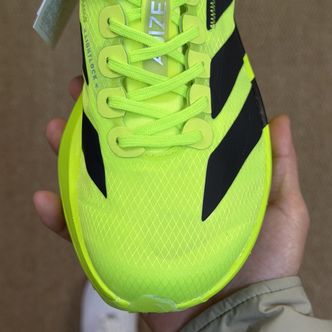 Adizero Adios Pro 4  低筒 舒适百搭 防滑耐磨 马拉松 训练竞速 跑步鞋 女款 男款 波鞋 荧光绿