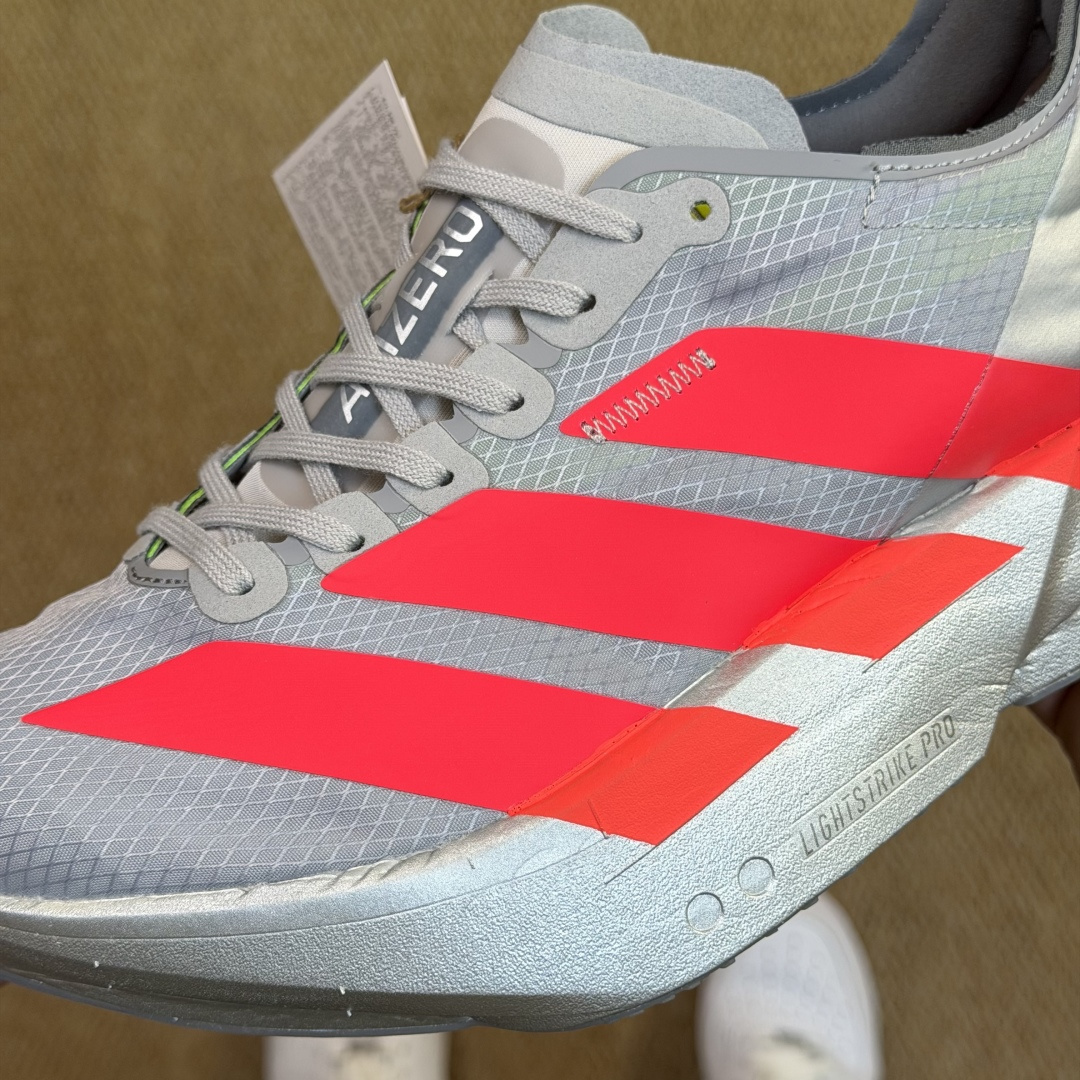 Adizero Adios Pro 4  低筒 舒适百搭 防滑耐磨 马拉松 训练竞速 跑步鞋 女款 男款 波鞋 金属红 JR6372