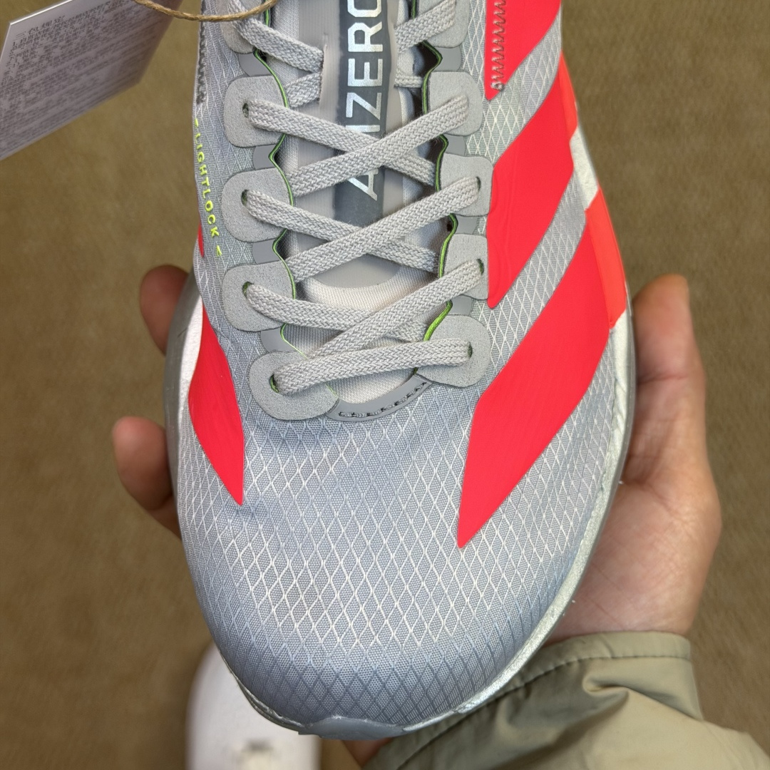 Adizero Adios Pro 4  低筒 舒适百搭 防滑耐磨 马拉松 训练竞速 跑步鞋 女款 男款 波鞋 金属红 JR6372