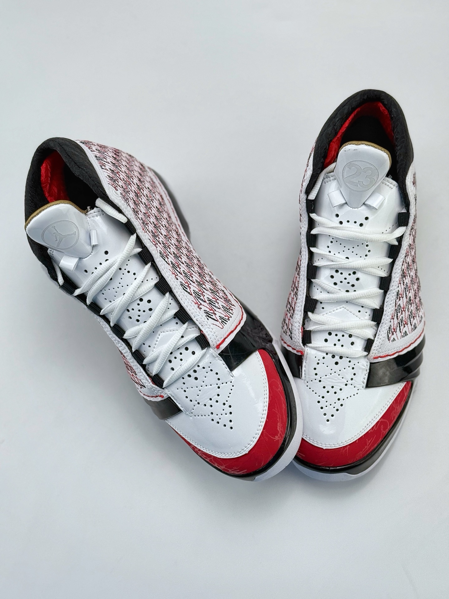 Jordan Air Jordan 23 Motorsports Wizards OG 款 AJ23 防滑轻便中帮复古篮球鞋  男款 黑白红  C0318377-101