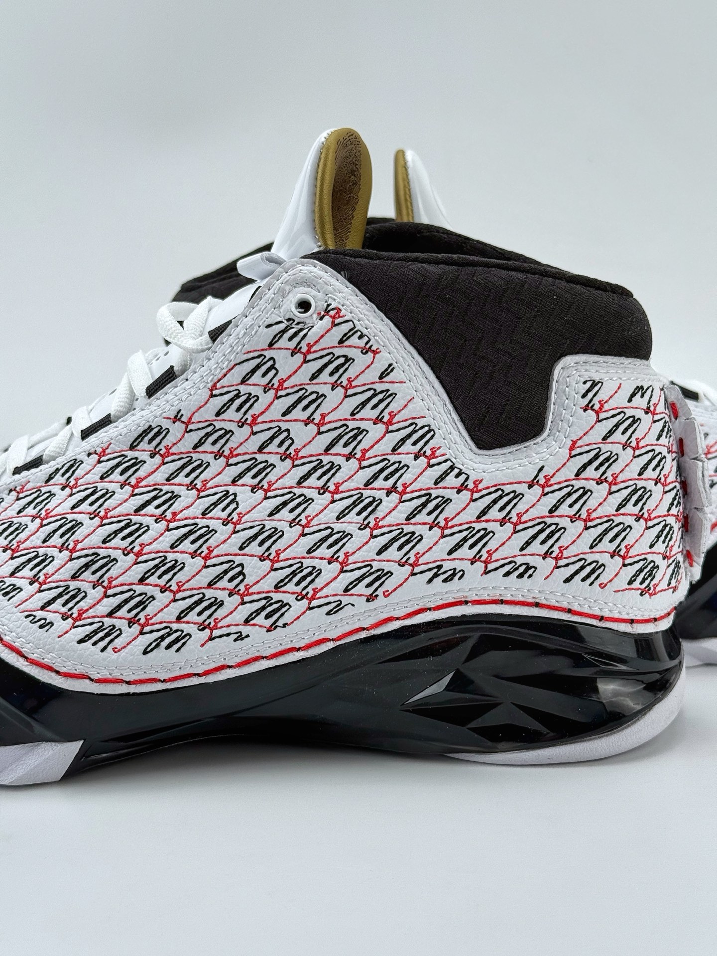 Jordan Air Jordan 23 Motorsports Wizards OG 款 AJ23 防滑轻便中帮复古篮球鞋  男款 黑白红  C0318377-101