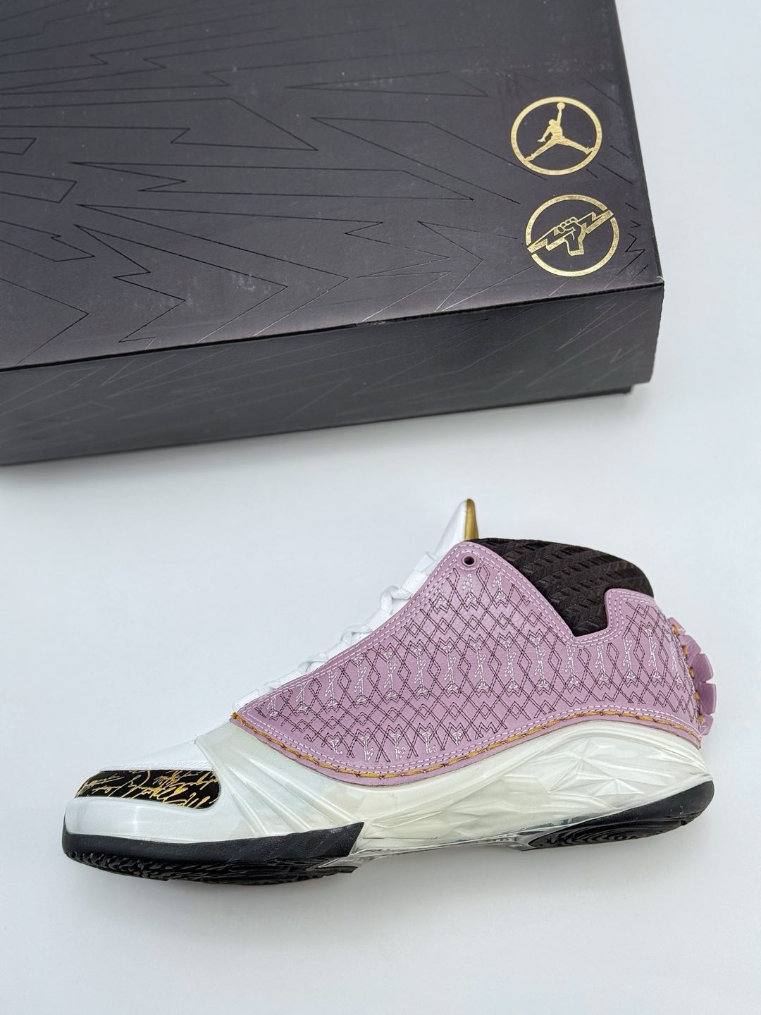 Jordan Air Jordan 23 Motorsports Wizards OG 款 AJ23 防滑轻便中帮复古篮球鞋  男款  C0紫色 318376-102