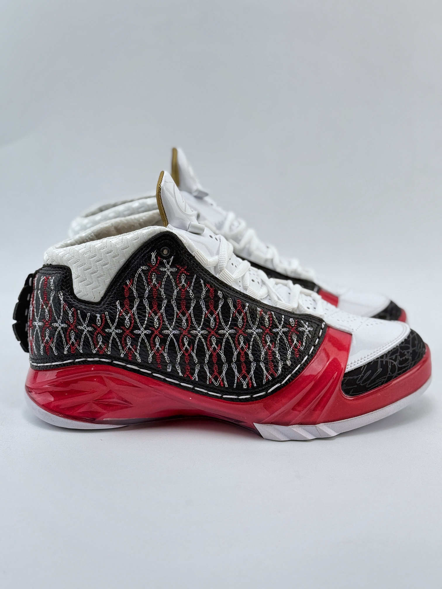 Jordan Air Jordan 23 Motorsports Wizards OG 款 AJ23 防滑轻便中帮复古篮球鞋  男款  C0白黑红 318376-061