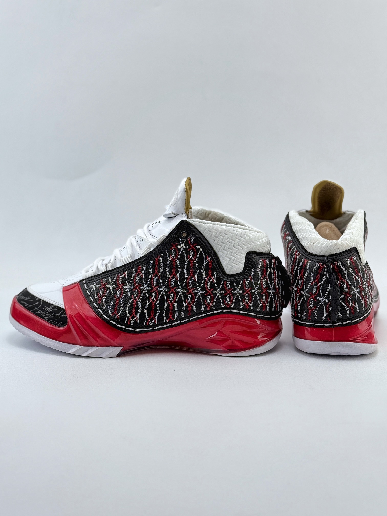 Jordan Air Jordan 23 Motorsports Wizards OG 款 AJ23 防滑轻便中帮复古篮球鞋  男款  C0白黑红 318376-061