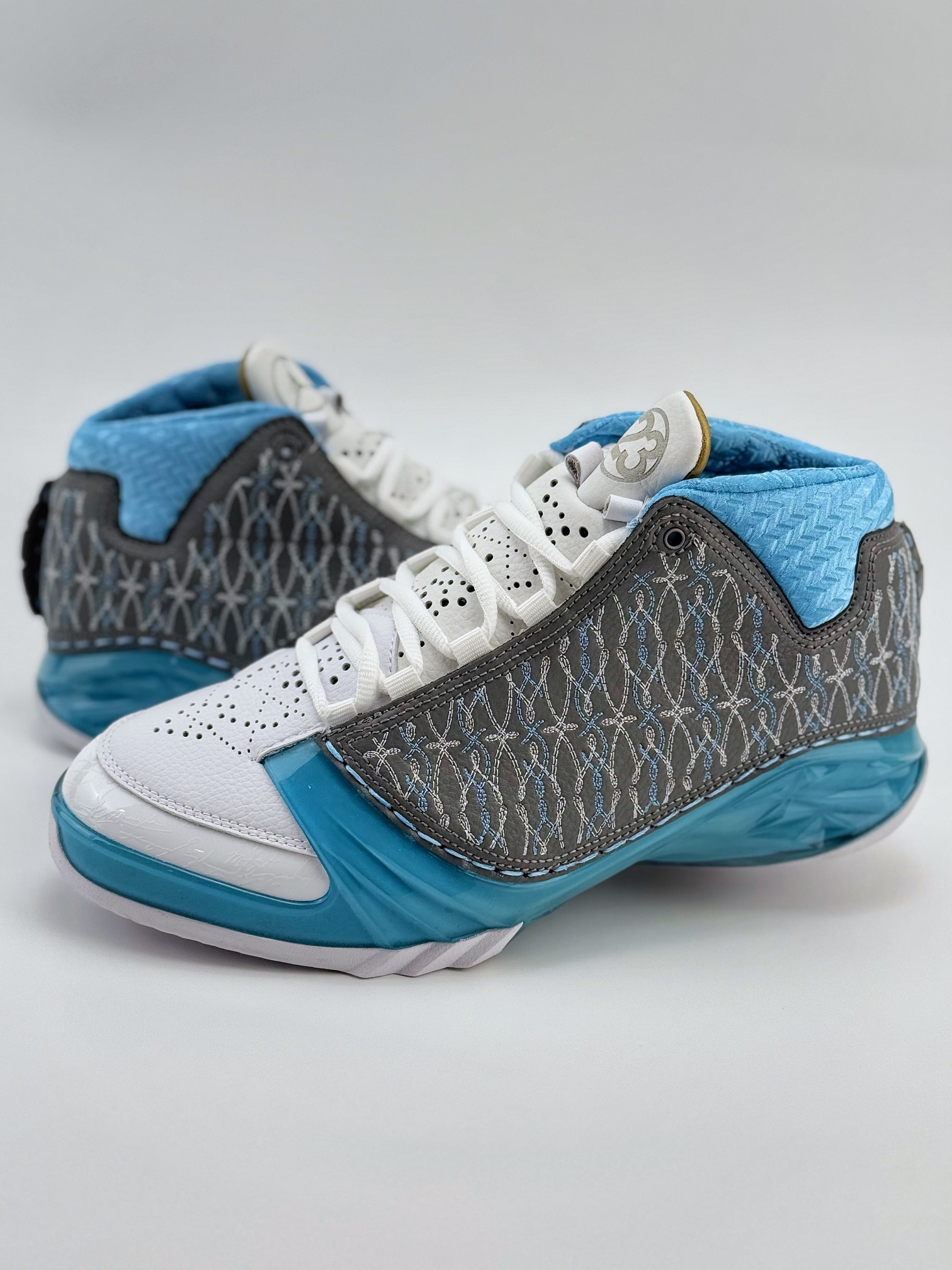 Jordan Air Jordan 23 Motorsports Wizards OG 款 AJ23 防滑轻便中帮复古篮球鞋  男款  C0蓝灰 318474-151