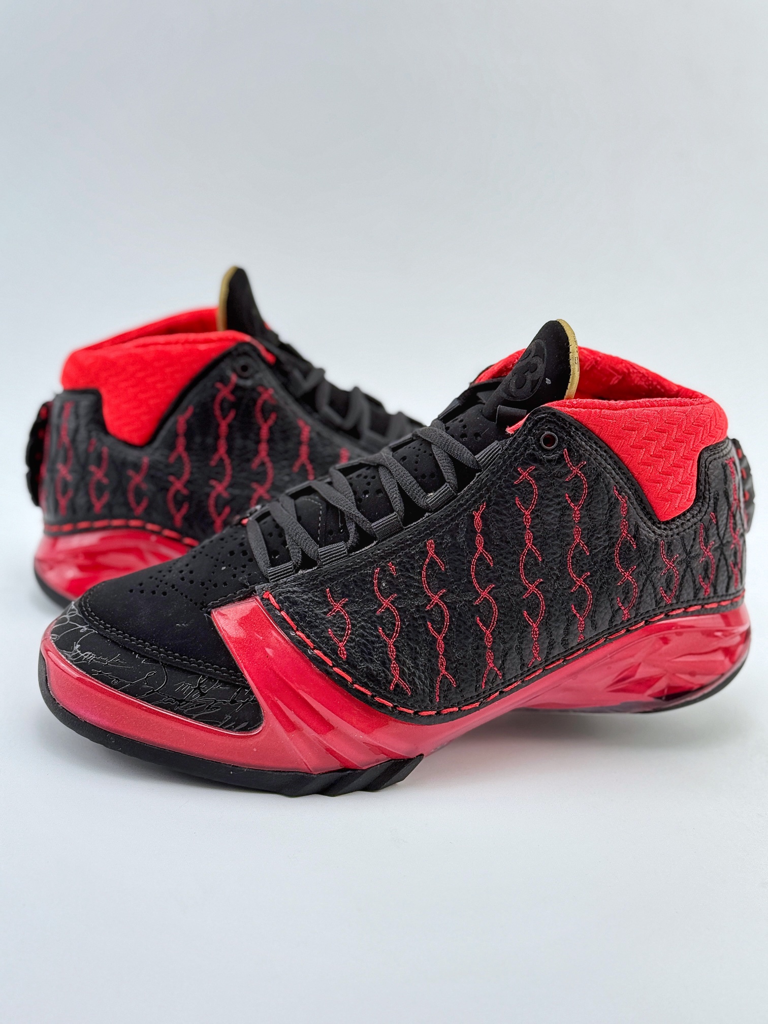 Jordan Air Jordan 23 Motorsports Wizards OG 款 AJ23 防滑轻便中帮复古篮球鞋  男款  C0黑红 318474-061