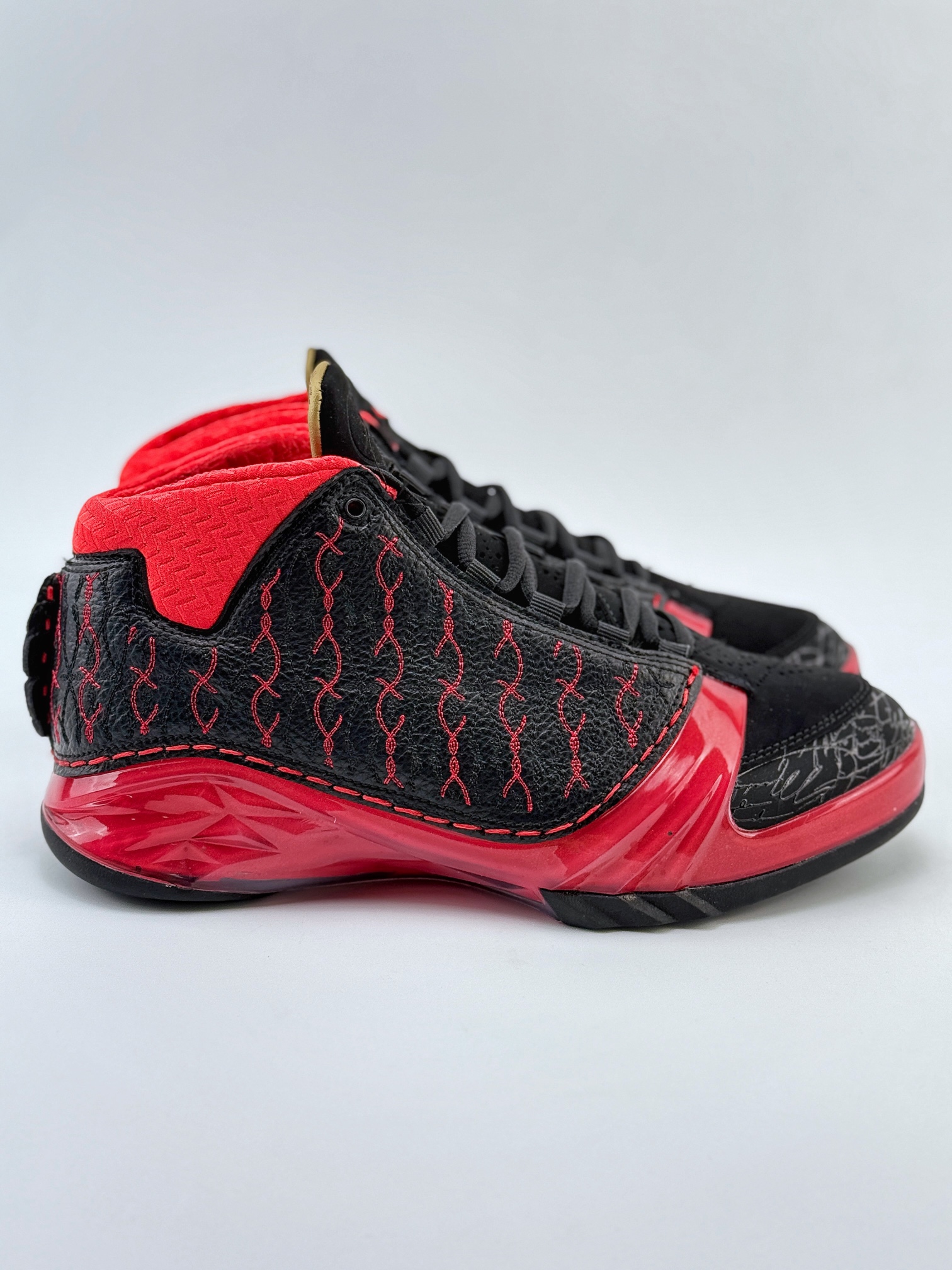 Jordan Air Jordan 23 Motorsports Wizards OG 款 AJ23 防滑轻便中帮复古篮球鞋  男款  C0黑红 318474-061