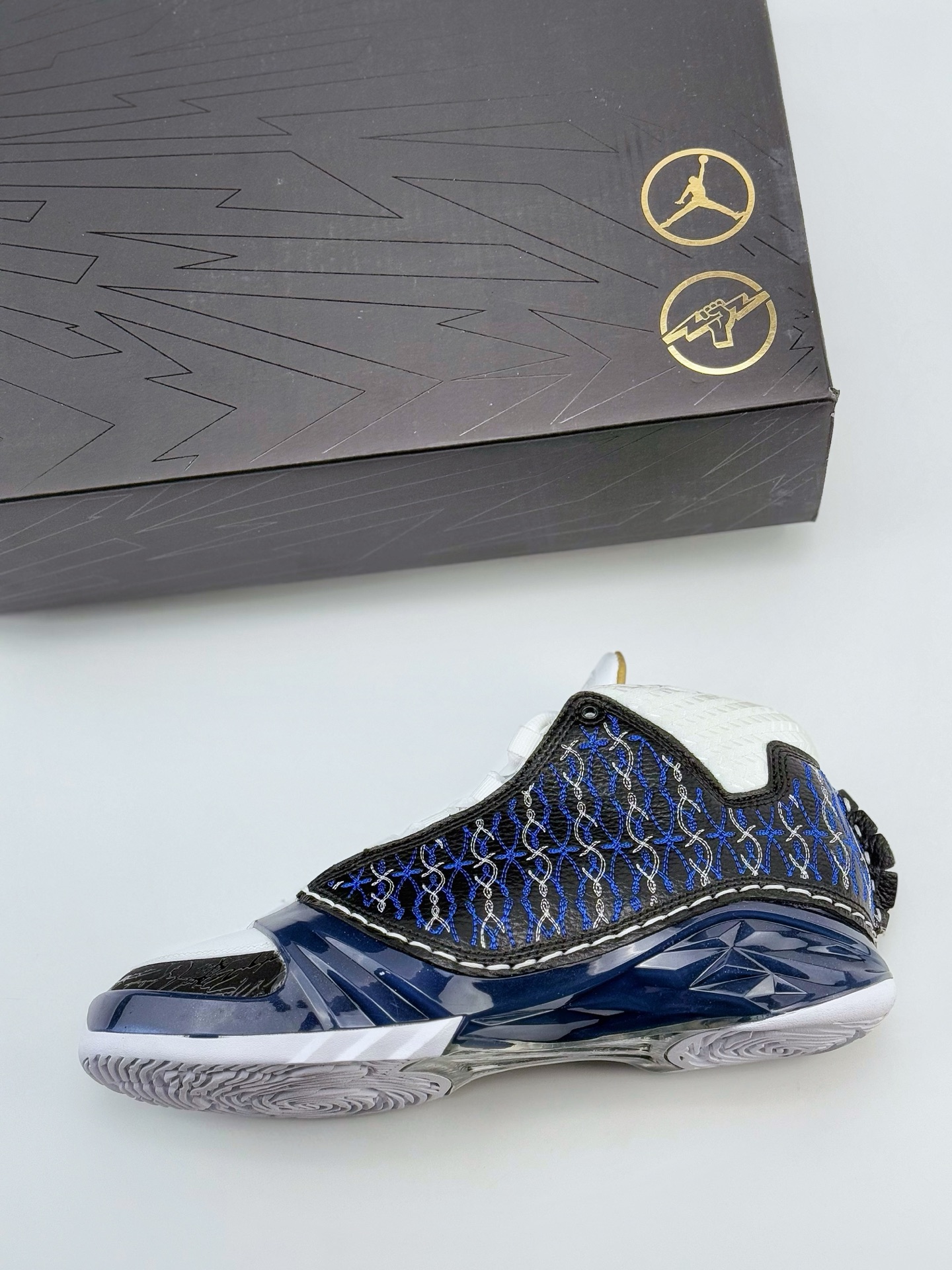 Jordan Air Jordan 23 Motorsports Wizards OG 款 AJ23 防滑轻便中帮复古篮球鞋  男款  C0蓝色 318376-011