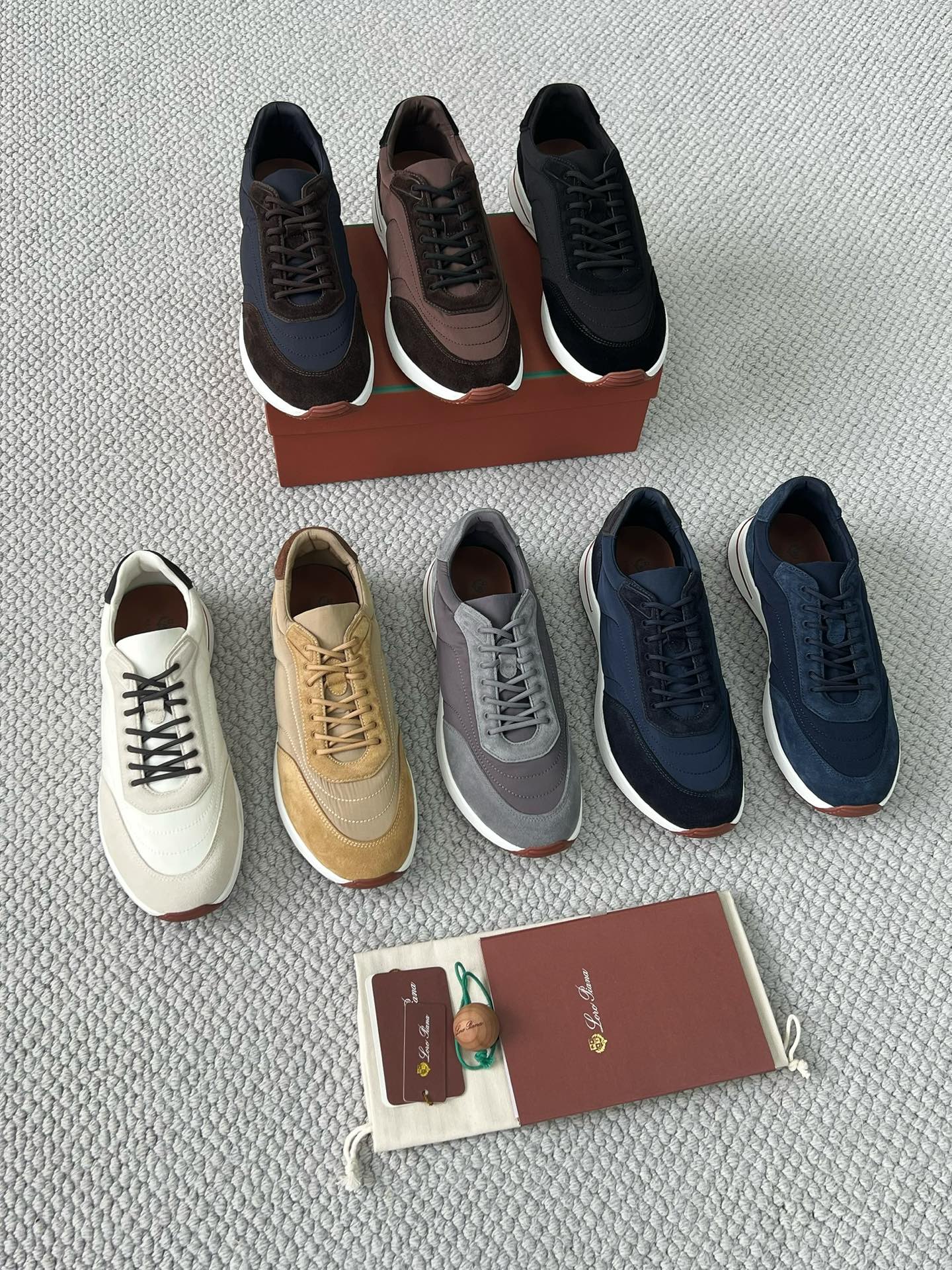 LP Loro Piana Week End Walk  Low-top Comfortable and casual Men's Shoes  Bullshit C5运动鞋 波鞋 LP012-81
