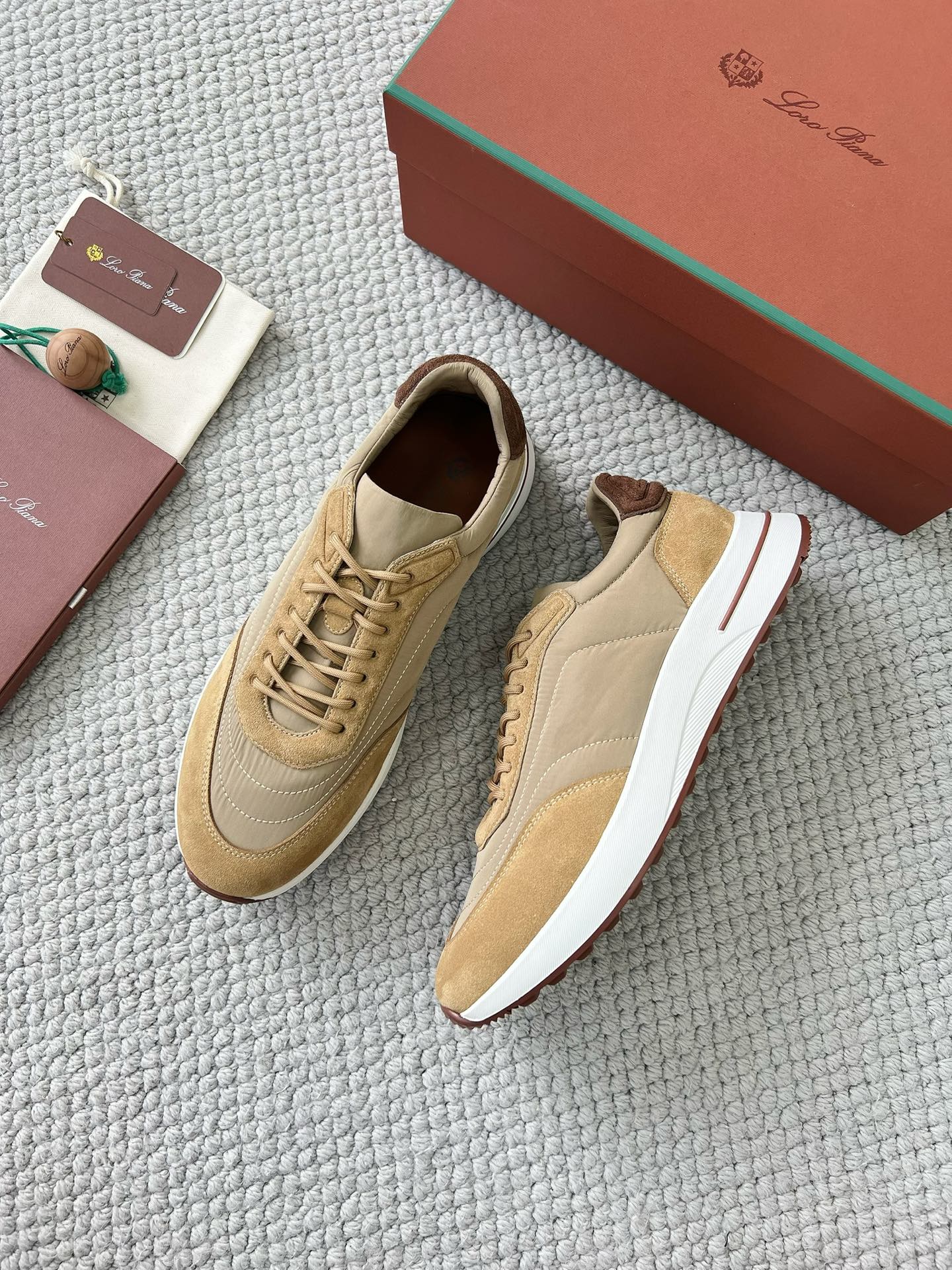 LP Loro Piana Week End Walk  Low-top Comfortable and casual Men's Shoes  Bullshit C5运动鞋 波鞋 LP012-81